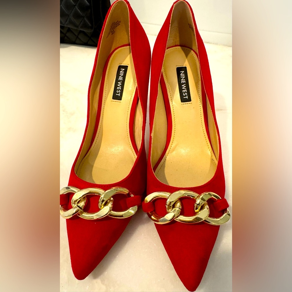 Nine West Medium Red Ezzie Size 6.5-Barely worn